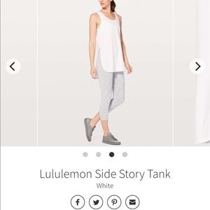 ⚡️ 2/$30 Lululemon side story tank BLACK